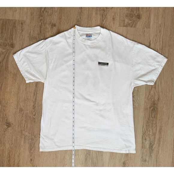 Symantec Graphic T-Shirt Serving The Connected World White XL Techwear - Picture 6 of 6